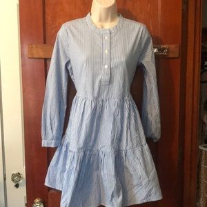 J.Crew long sleeved striped dress